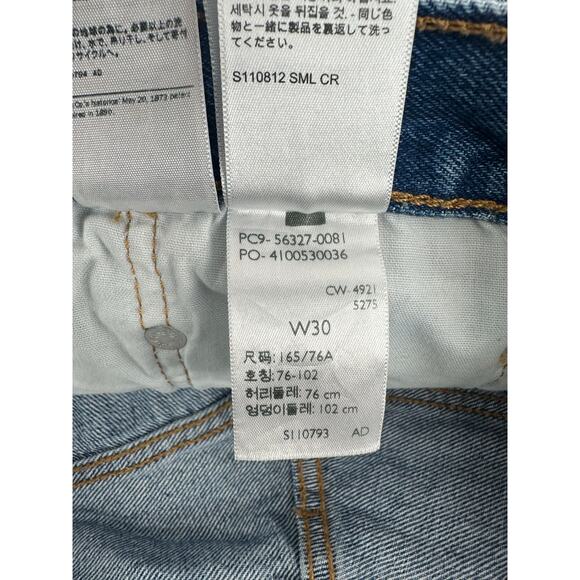 Levi's 501 Original high-rise distressed denim shorts - Picture 8 of 9